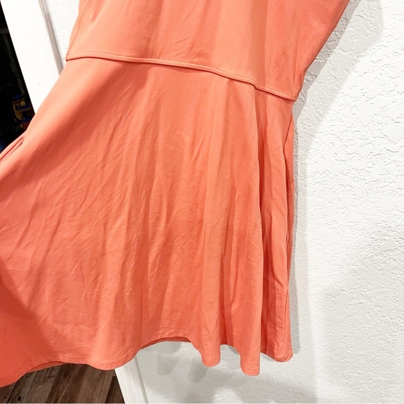 Athleta Dress Women's S/T Small Tall Conscious Mini Dress Orange Sporty Pockets - Picture 5 of 11